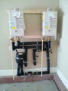 Double Tankless Water Heater Install